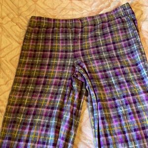 Multicolored pajama pants for women.